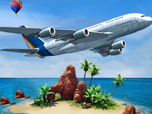Airplane Simulator Island Travel igra online - igraj besplatno