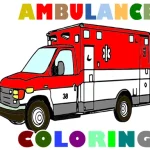 Ambulance Trucks Coloring Pages igra online - igraj besplatno