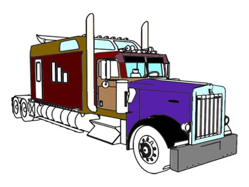 American Trucks Coloring igra online - igraj besplatno