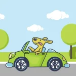 Animal Happy Drive Coloring igra online - igraj besplatno