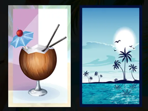 Beach Cocktails Memory igra online - igraj besplatno