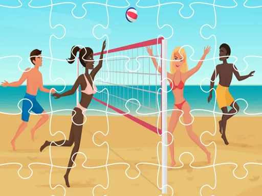 Beach Volley Ball Jigsaw igra online - igraj besplatno