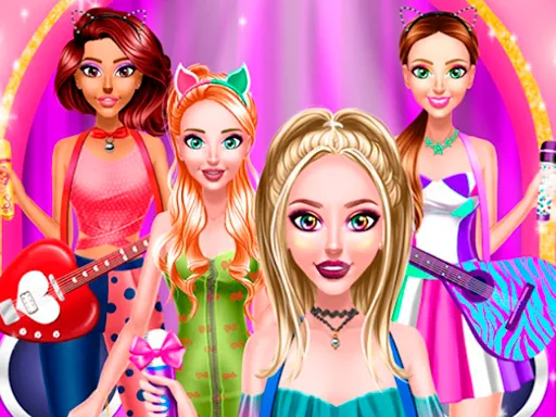 PopStar Girls Dress Up igra online - igraj besplatno