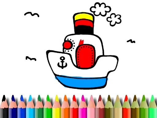 BTS Boat Coloring igra online - igraj besplatno