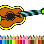 BTS Music Instrument Coloring Book igra online - igraj besplatno