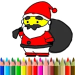 BTS Santa Claus Coloring igra online - igraj besplatno
