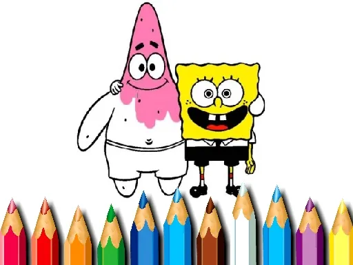 BTS Sponge Bob Coloring igra online - igraj besplatno