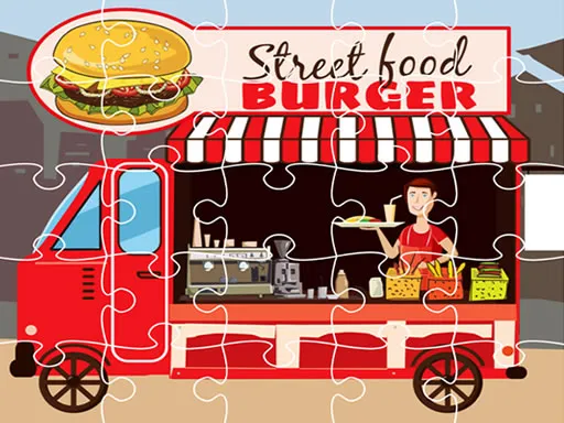 Burger Trucks Jigsaw igra online - igraj besplatno
