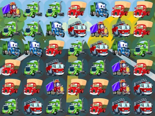 Cartoon Trucks Match 3 igra online - igraj besplatno