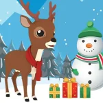 Christmas Deer Jigsaw igra online - igraj besplatno