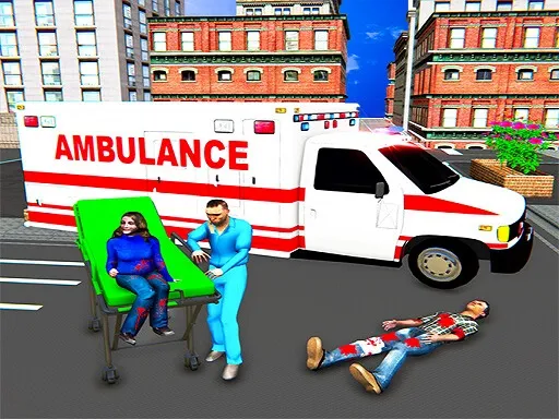City Ambulance Rescue Simulator Games igra online - igraj besplatno