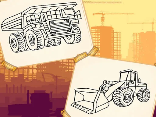 Construction Trucks Coloring igra online - igraj besplatno