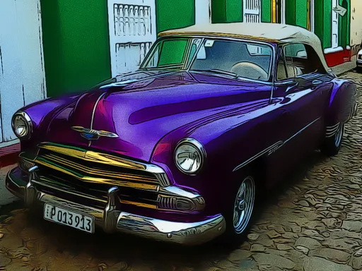 Cuban Vintage Cars Jigsaw igra online - igraj besplatno