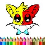 Cute Bat Coloring Book igra online - igraj besplatno