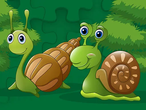 Cute Snails Jigsaw igra online - igraj besplatno