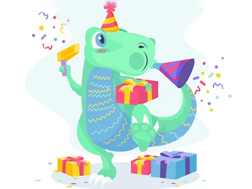 Dino Party Jigsaw igra online - igraj besplatno