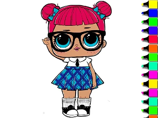 Easy Kids Coloring LOL igra online - igraj besplatno