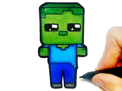 Easy Kids Coloring Minecraft igra online - igraj besplatno