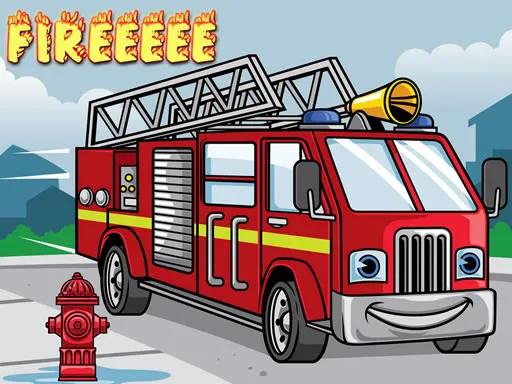 Fire Truck Jigsaw igra online - igraj besplatno