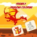 Friendly Dragons Coloring igra online - igraj besplatno