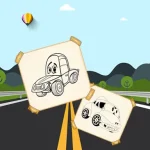 Funny Cars For Kids Coloring igra online - igraj besplatno