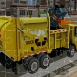 Garbage Trucks Jigsaw igra online - igraj besplatno