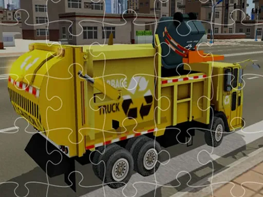 Garbage Trucks Jigsaw igra online - igraj besplatno