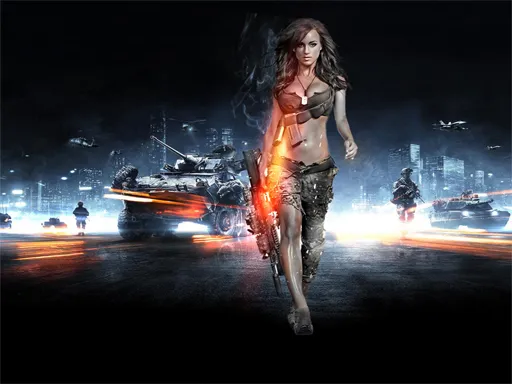 Girls Soldiers Slide igra online - igraj besplatno