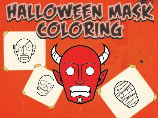 Halloween Mask Coloring Book igra online - igraj besplatno