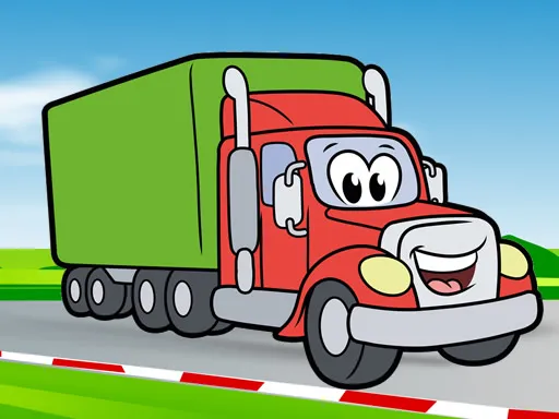Happy Trucks Coloring igra online - igraj besplatno
