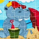 Hippo Jigsaw igra online - igraj besplatno