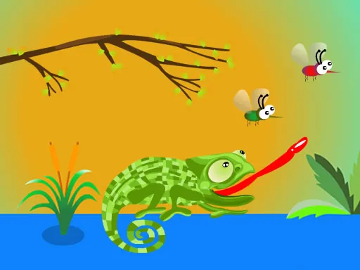 Hungry Chameleon igra online - igraj besplatno