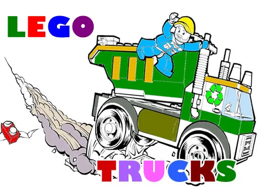 Lego Trucks Coloring igra online - igraj besplatno