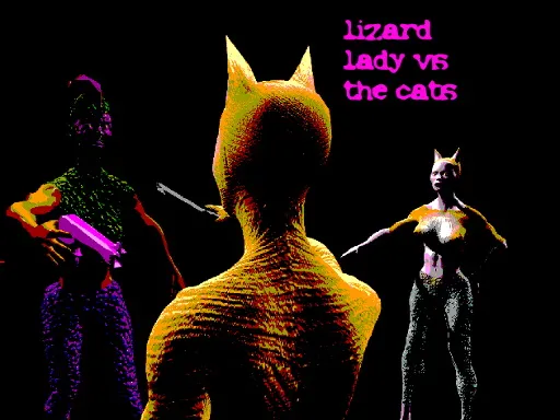 Lizard Lady vs the Cats igra online - igraj besplatno