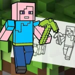Minecraft Fun Coloring Book igra online - igraj besplatno
