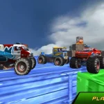 Monster Truck Stunts Sky Driving igra online - igraj besplatno