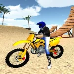 Motocross Beach Stunts Gas 3D igra online - igraj besplatno