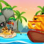 Pirate Travel Coloring igra online - igraj besplatno