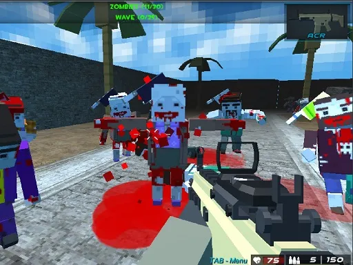 Pixel blocky Combat The SandStorm igra online - igraj besplatno