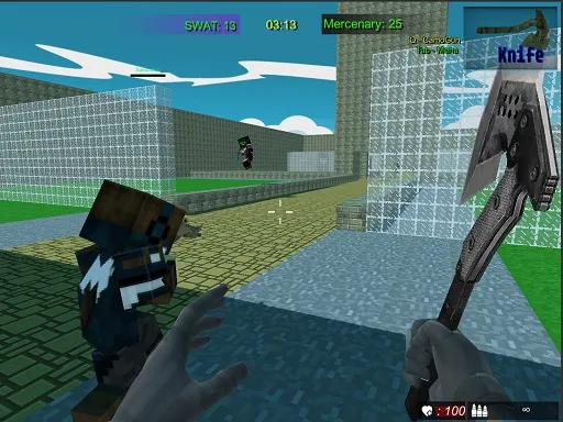 Pixel Fps SWAT Command blocky combat igra online - igraj besplatno