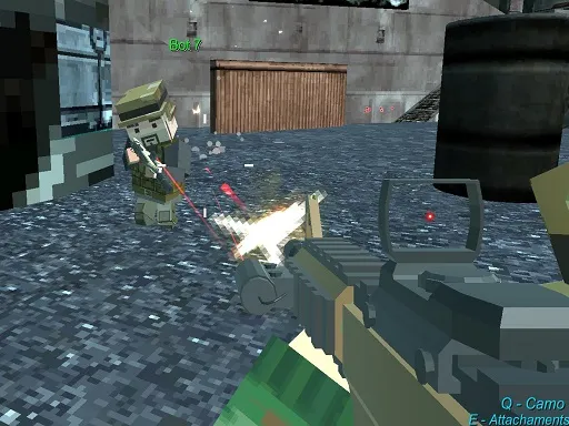 Pixel GunGame Arena Prison blocky combat igra online - igraj besplatno