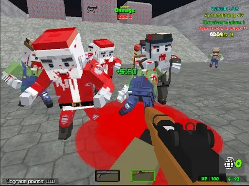 Pixel Wars Apocalypse Zombie blocky combat igra online - igraj besplatno