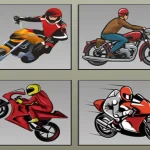 Racing Motorcycles Memory igra online - igraj besplatno