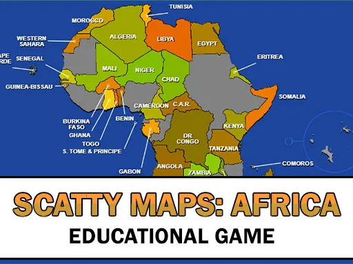 Scatty Maps Africa igra online - igraj besplatno