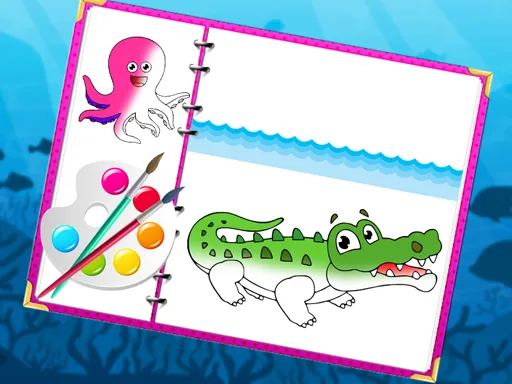 Sea Creatures Coloring Book igra online - igraj besplatno