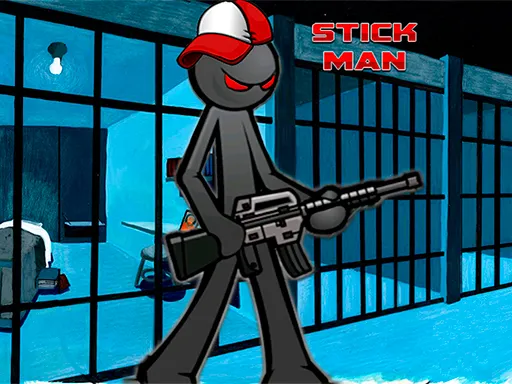 Stickman Adventure Prison Jail Break Mission igra online - igraj besplatno