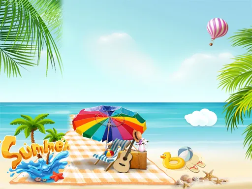 Summer Beach Slide igra online - igraj besplatno