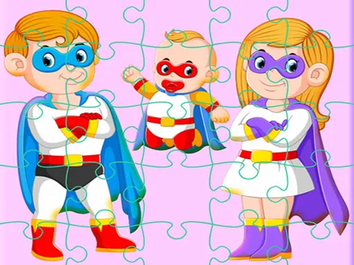Super Hero Family Jigsaw igra online - igraj besplatno