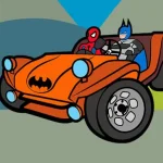 Superhero Cars Coloring Book igra online - igraj besplatno