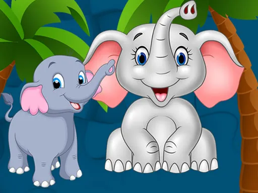 Sweet Elephants Jigsaw igra online - igraj besplatno